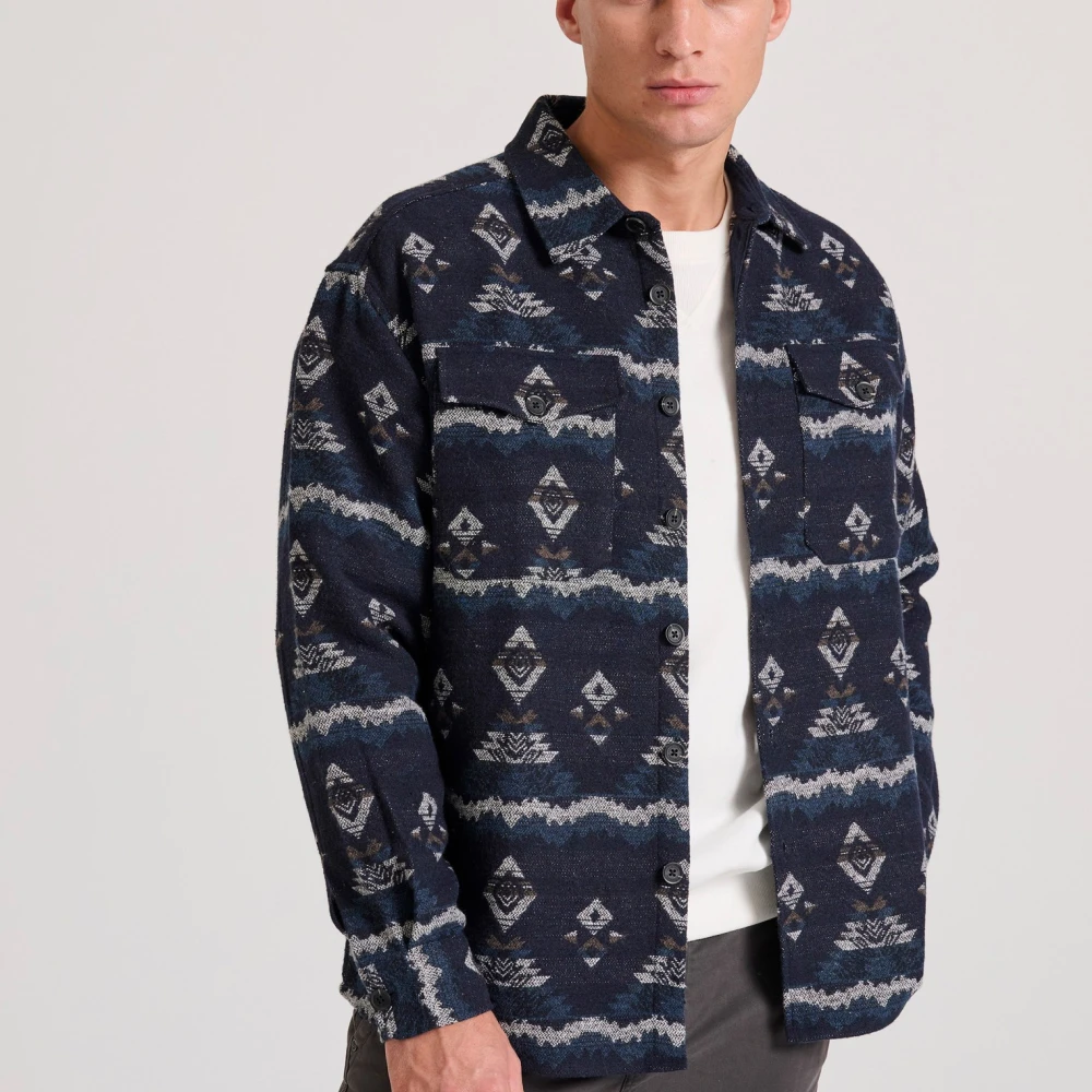 FUNKY BUDDHA Overshirt flannel πουκάμισο με pattern