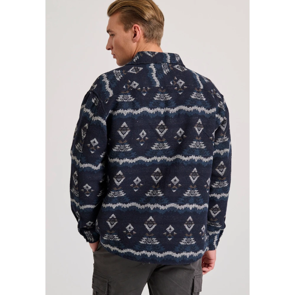 FUNKY BUDDHA Overshirt flannel πουκάμισο με pattern