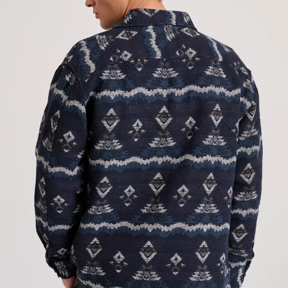 FUNKY BUDDHA Overshirt flannel πουκάμισο με pattern