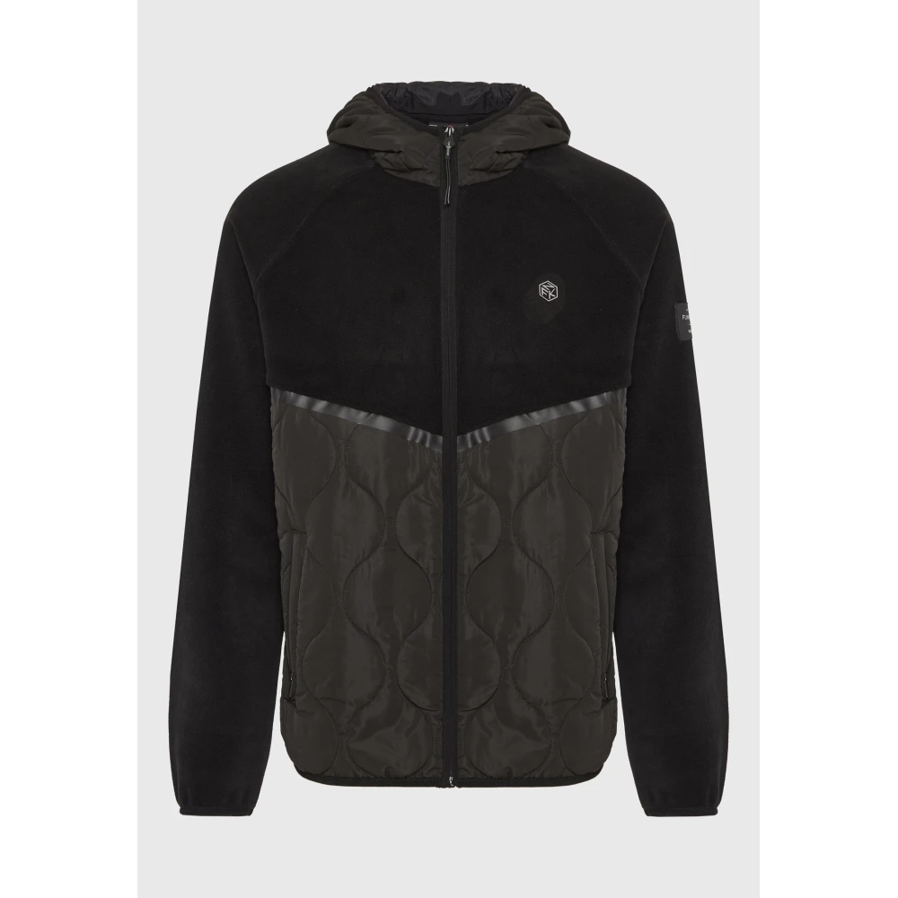 FUNKY BUDDHA Oversized fleece ζακέτα φούτερ με κουκούλα