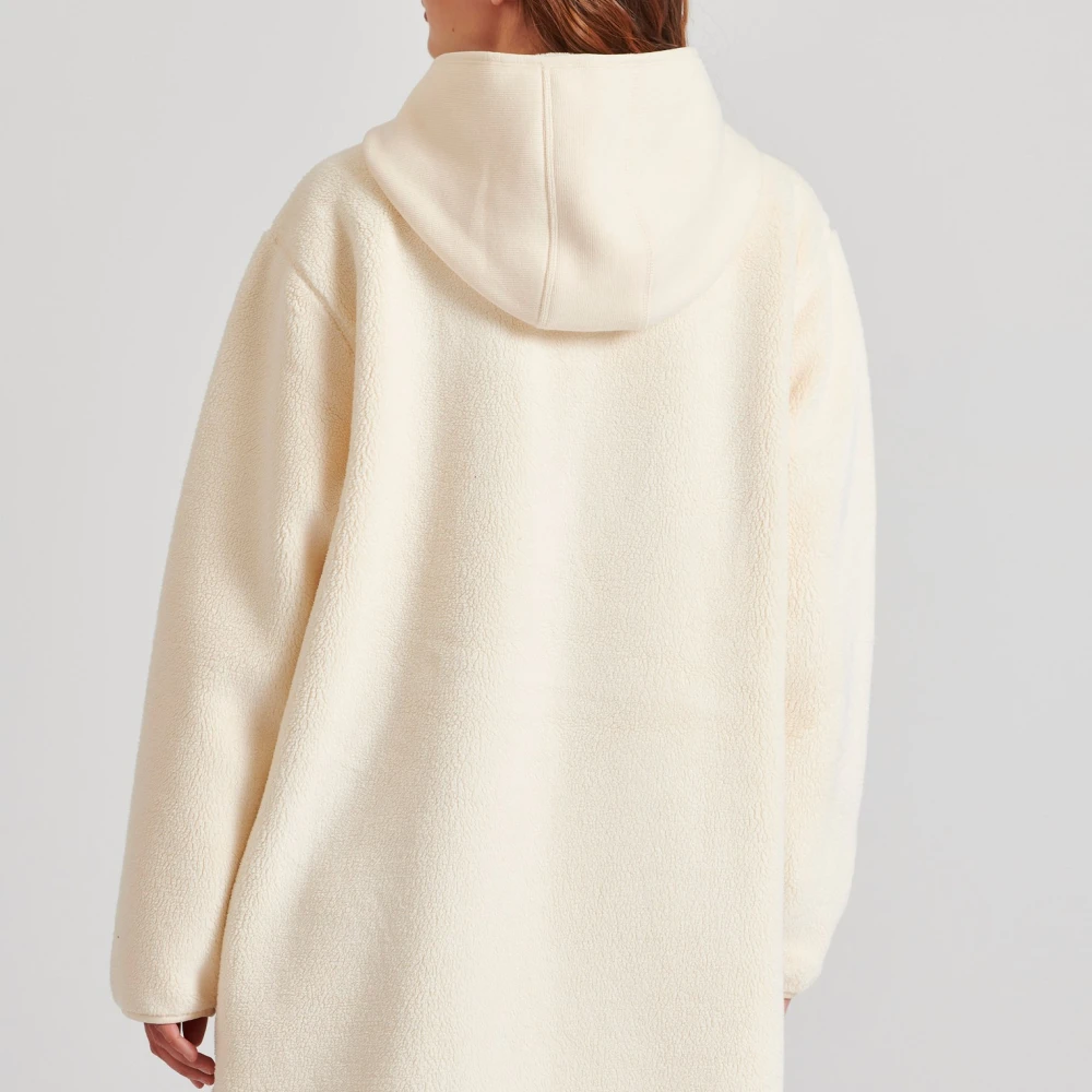 FUNKY BUDDHA Oversized γυναικείο παλτό από οικολογική γούνα