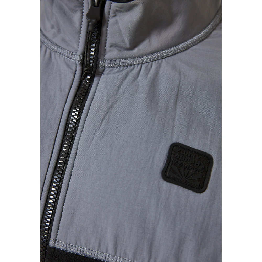 FUNKY BUDDHA Oversized ζακέτα fleece με rubber logo