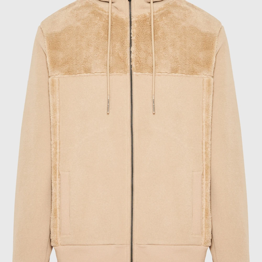 FUNKY BUDDHA Oversized φούτερ ζακέτα με εσωτερική επένδυση