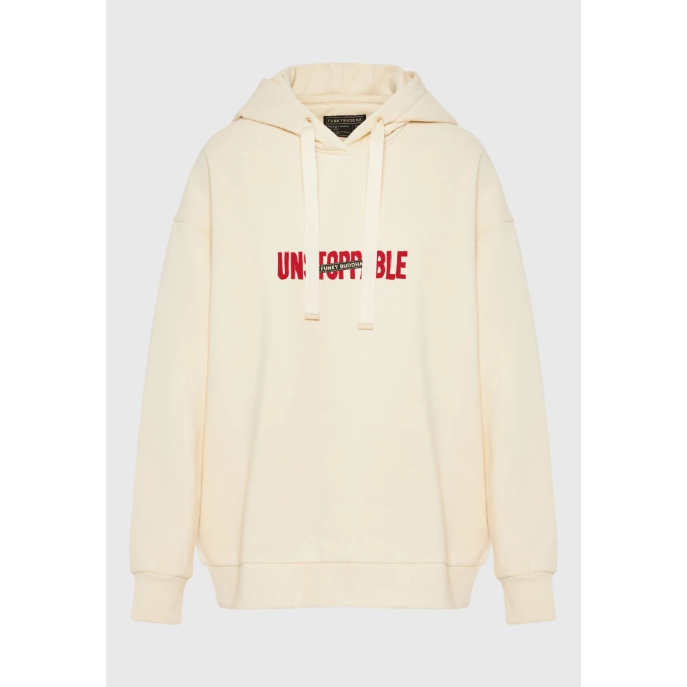 FUNKY BUDDHA Oversized φούτερ με graphic τύπωμα στην πλάτη