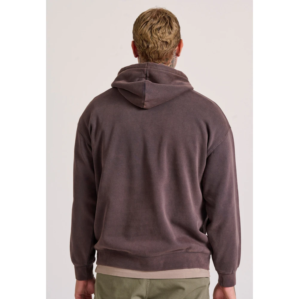 FUNKY BUDDHA Oversized φούτερ με τύπωμα στο στήθος