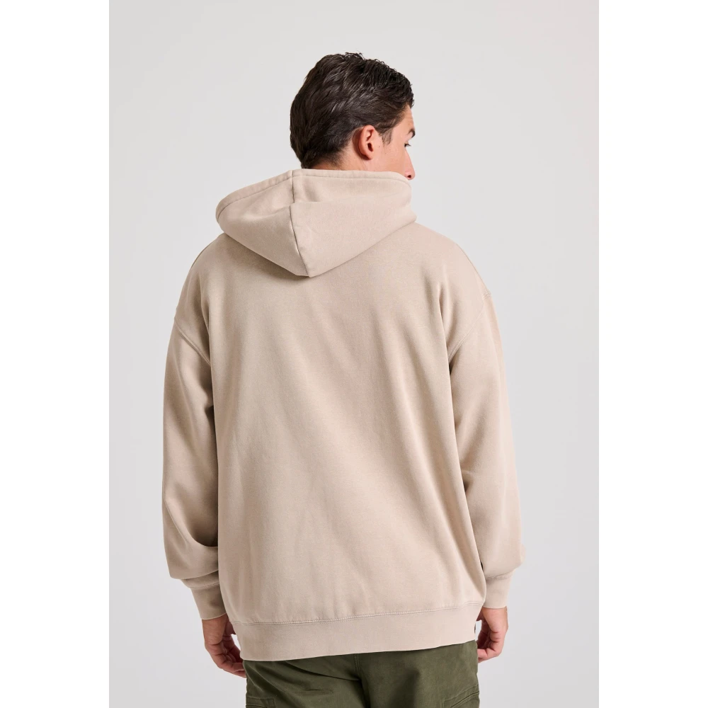 FUNKY BUDDHA Oversized φούτερ με τύπωμα στο στήθος