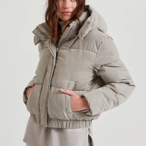 FUNKY BUDDHA Puffer μπουφάν με αποσπώμενη κουκούλα