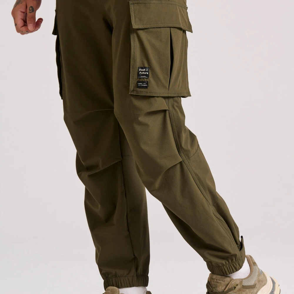 FUNKY BUDDHA Relaxed fit jogger cargo παντελόνι