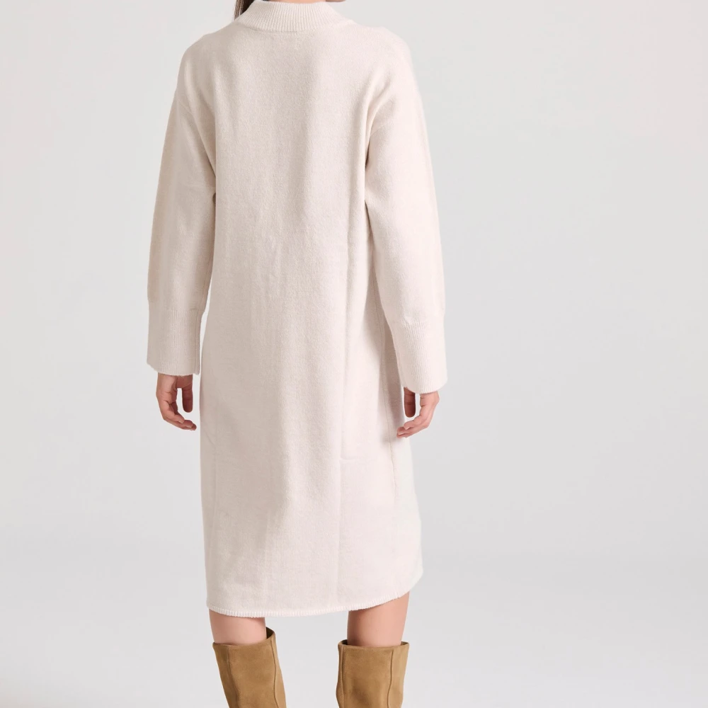 FUNKY BUDDHA Relaxed fit μίντι πλεκτό φόρεμα με πλαϊνά σκισίματ