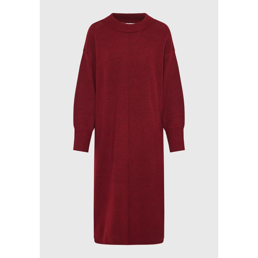 FUNKY BUDDHA Relaxed fit μίντι πλεκτό φόρεμα με πλαϊνά σκισίματ