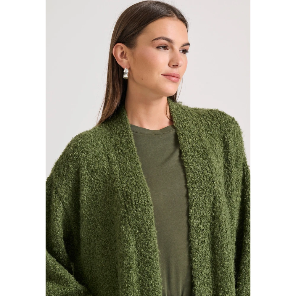 FUNKY BUDDHA Relaxed fit πλεκτή μακριά ζακέτα