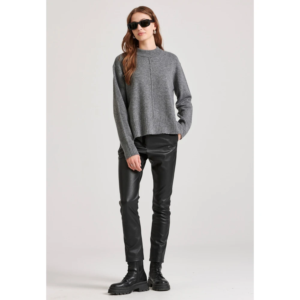 FUNKY BUDDHA Relaxed fit πλεκτή μπλούζα με στρογγυλή λαιμόκοψη