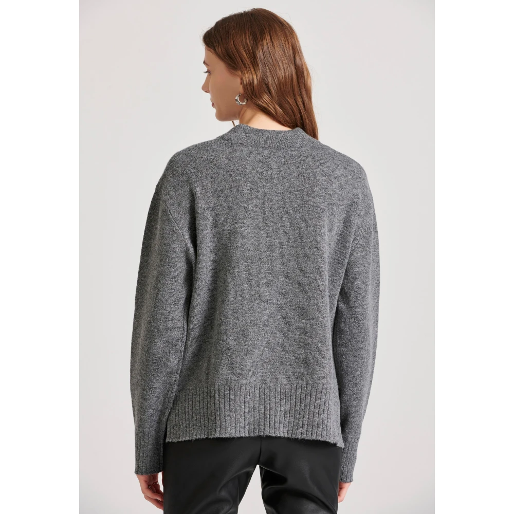 FUNKY BUDDHA Relaxed fit πλεκτή μπλούζα με στρογγυλή λαιμόκοψη