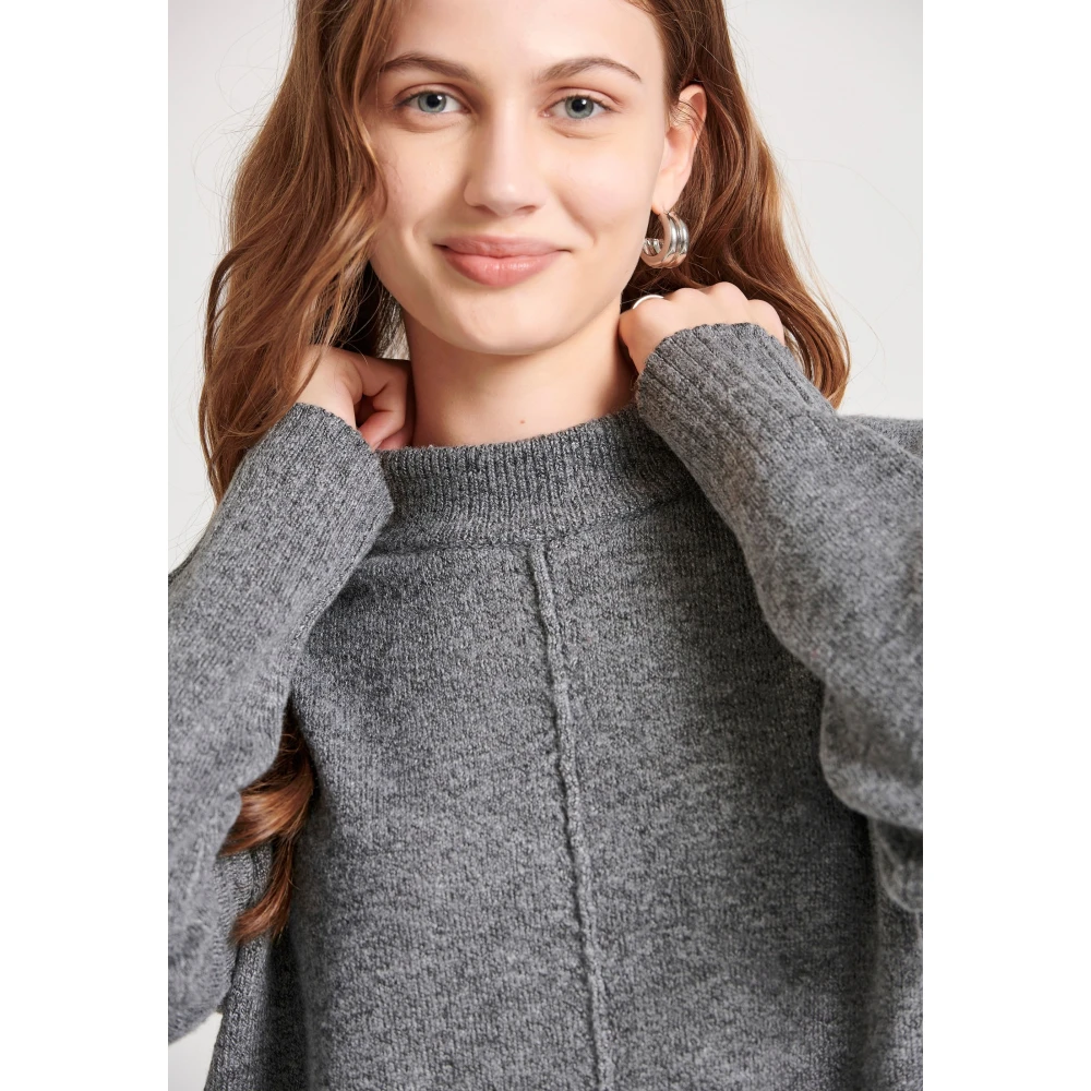 FUNKY BUDDHA Relaxed fit πλεκτή μπλούζα με στρογγυλή λαιμόκοψη