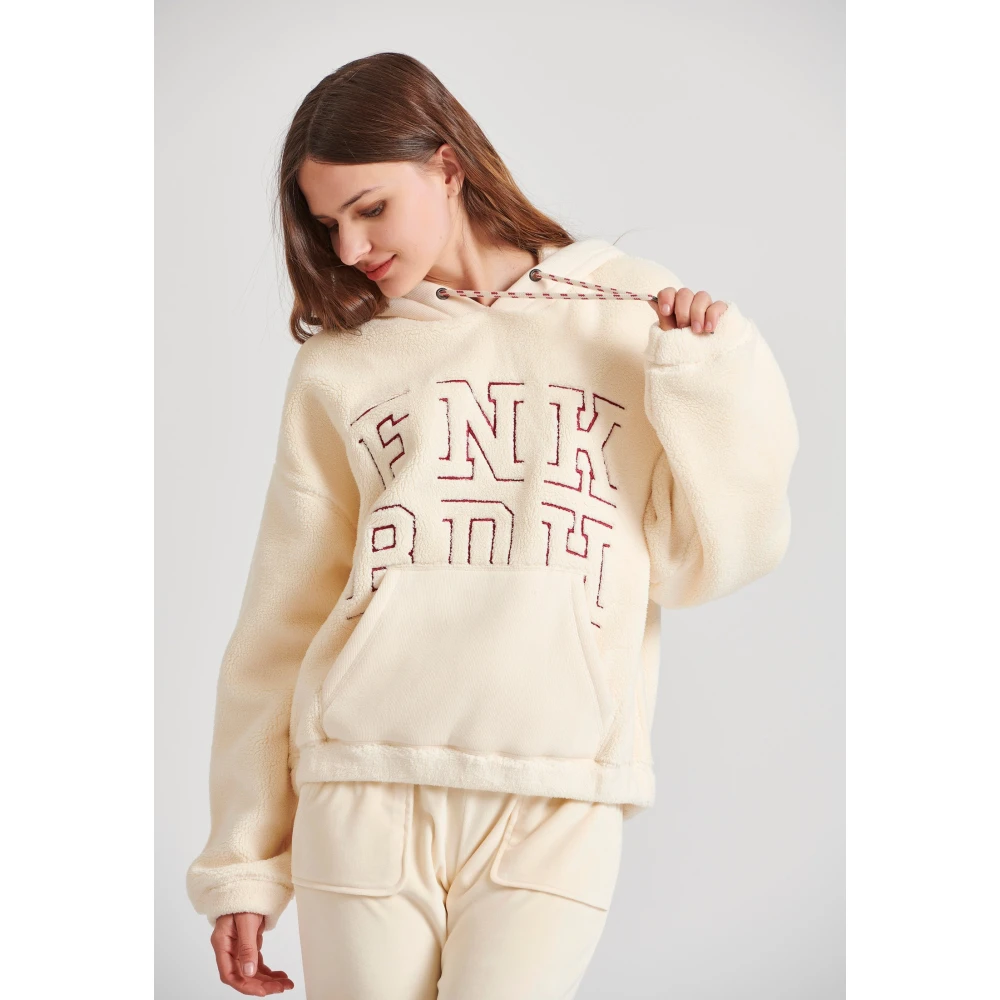 FUNKY BUDDHA Relaxed fit φούτερ από οικολογική γούνα