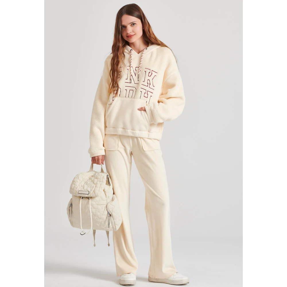 FUNKY BUDDHA Relaxed fit φούτερ από οικολογική γούνα