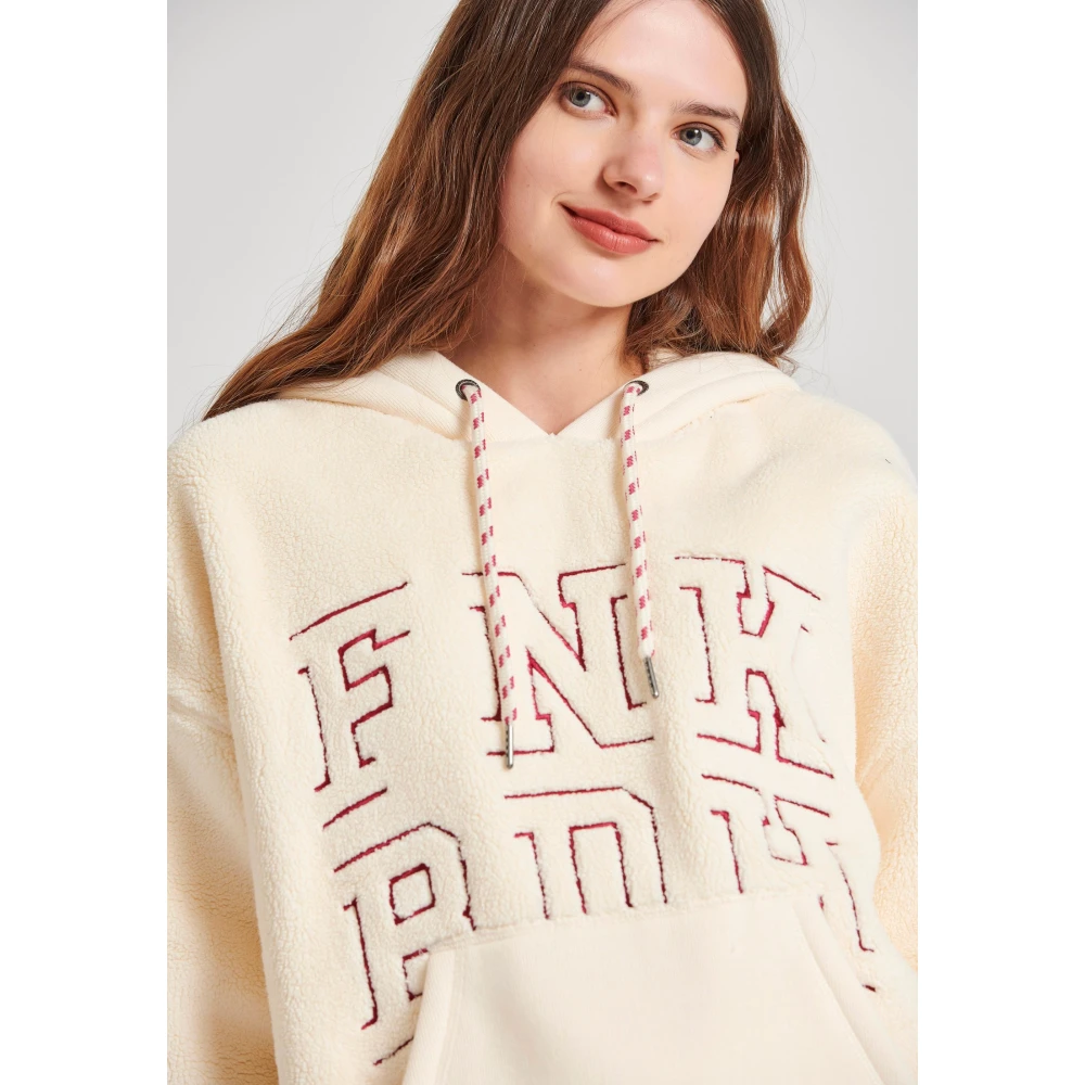 FUNKY BUDDHA Relaxed fit φούτερ από οικολογική γούνα