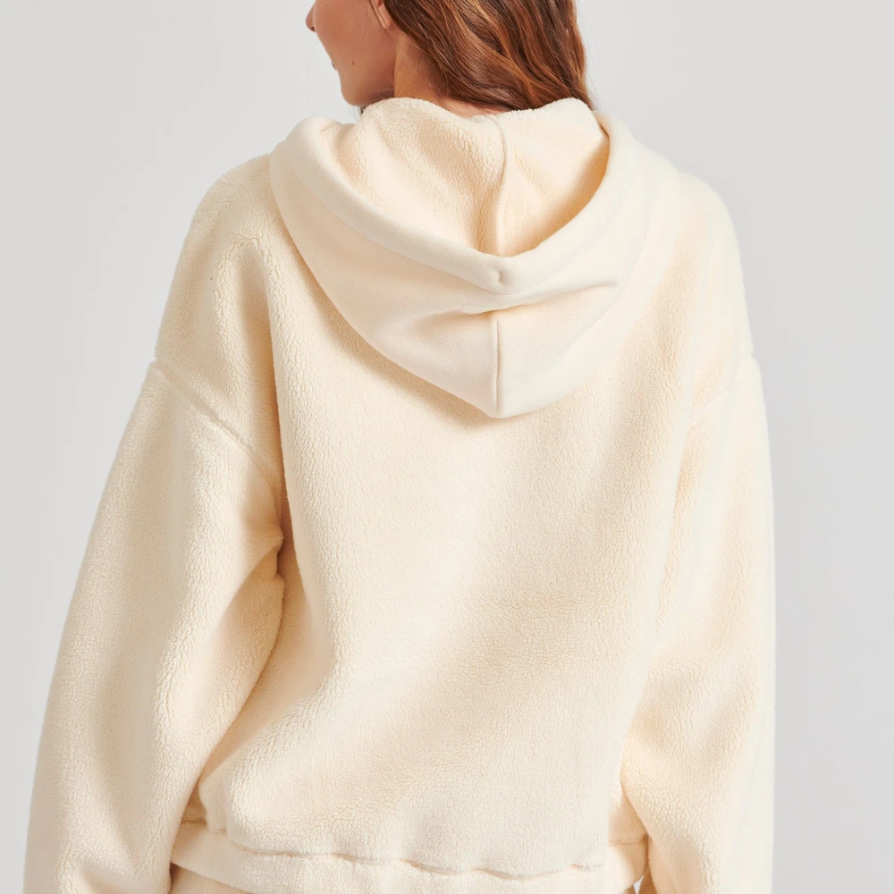 FUNKY BUDDHA Relaxed fit φούτερ από οικολογική γούνα