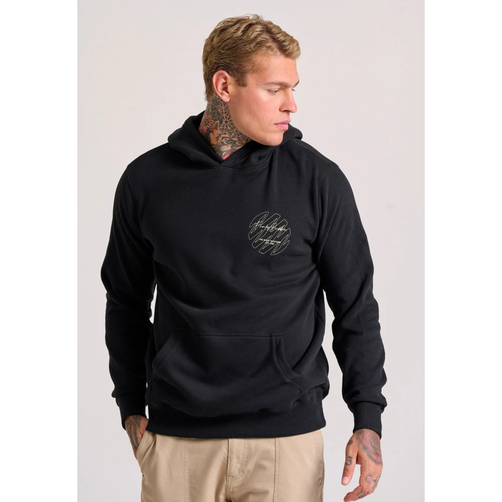 FUNKY BUDDHA Relaxed fit φούτερ με γραφικό τύπωμα στην πλάτη