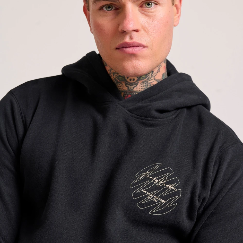 FUNKY BUDDHA Relaxed fit φούτερ με γραφικό τύπωμα στην πλάτη