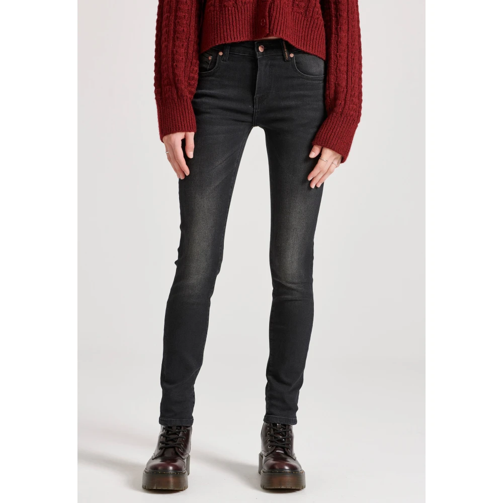FUNKY BUDDHA Skinny fit ψηλόμεσο τζιν παντελόνι