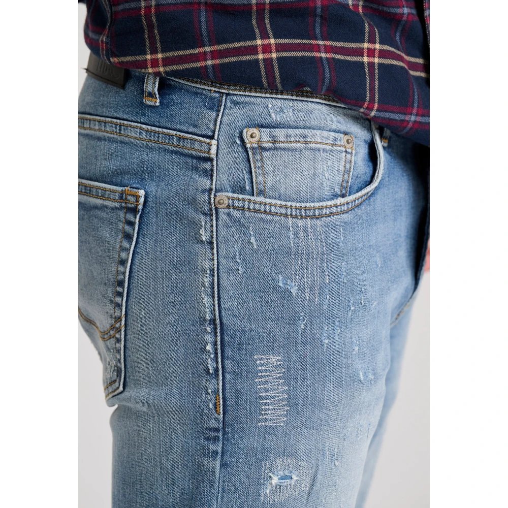 FUNKY BUDDHA Slim fit τζιν παντελόνι με φθορές - LTB x Funky Bu