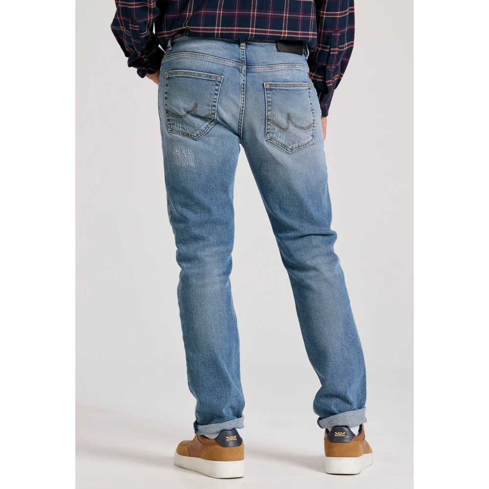 FUNKY BUDDHA Slim fit τζιν παντελόνι με φθορές - LTB x Funky Bu