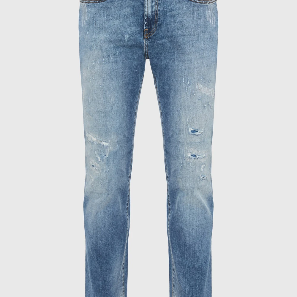 FUNKY BUDDHA Slim fit τζιν παντελόνι με φθορές - LTB x Funky Bu