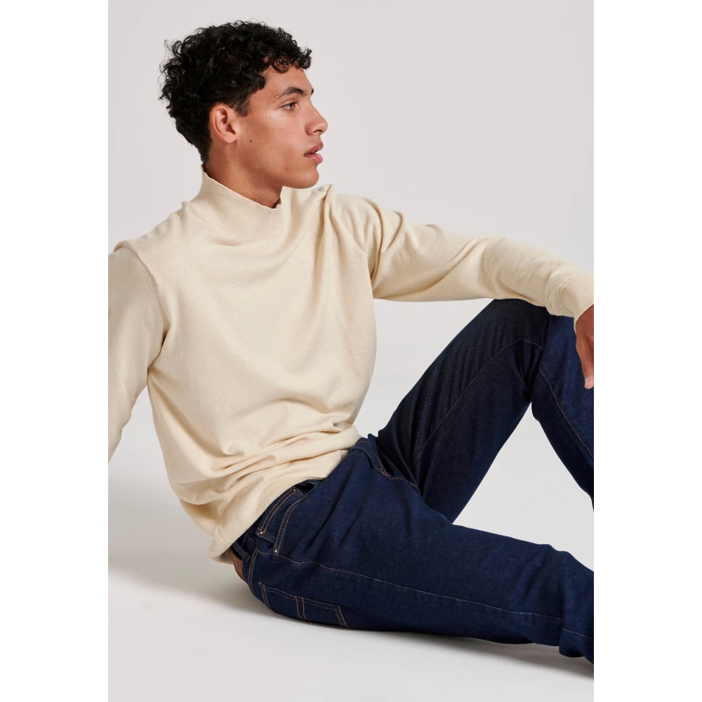 FUNKY BUDDHA Slim tapered fit τζιν παντελόνι με whisker details