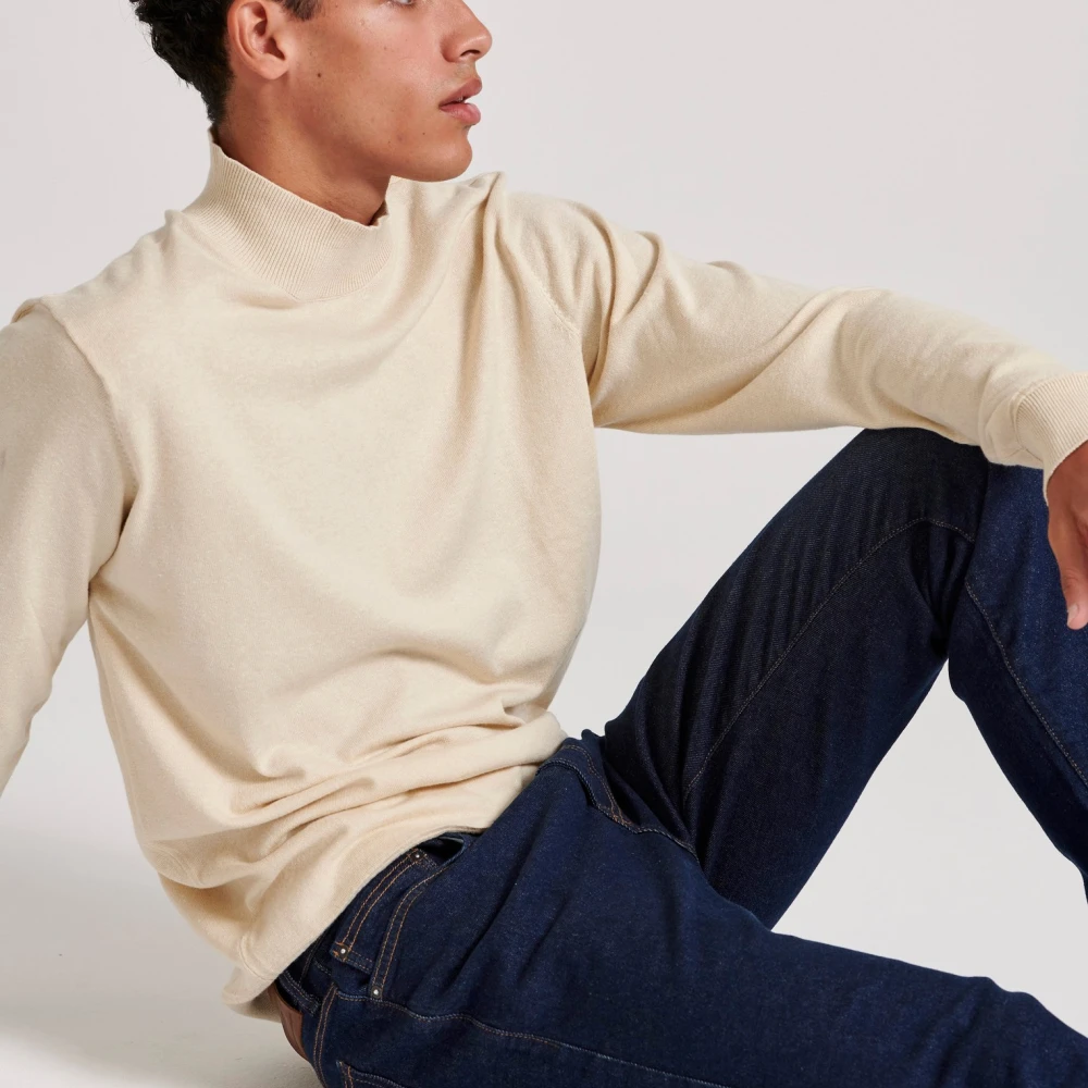 FUNKY BUDDHA Slim tapered fit τζιν παντελόνι με whisker details