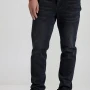 FUNKY BUDDHA Slim tapered fit τζιν παντελόνι με ελαφρύ ξεθώριασ