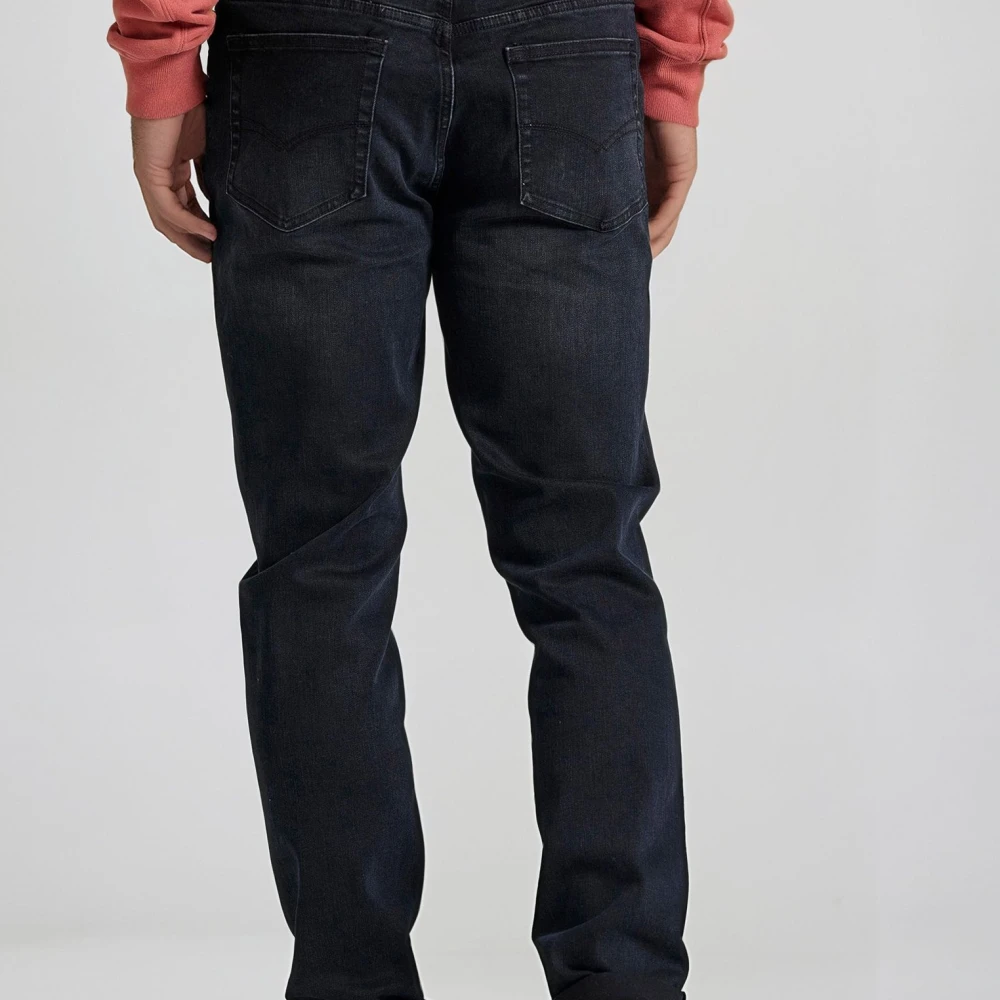 FUNKY BUDDHA Slim tapered fit τζιν παντελόνι με ελαφρύ ξεθώριασ
