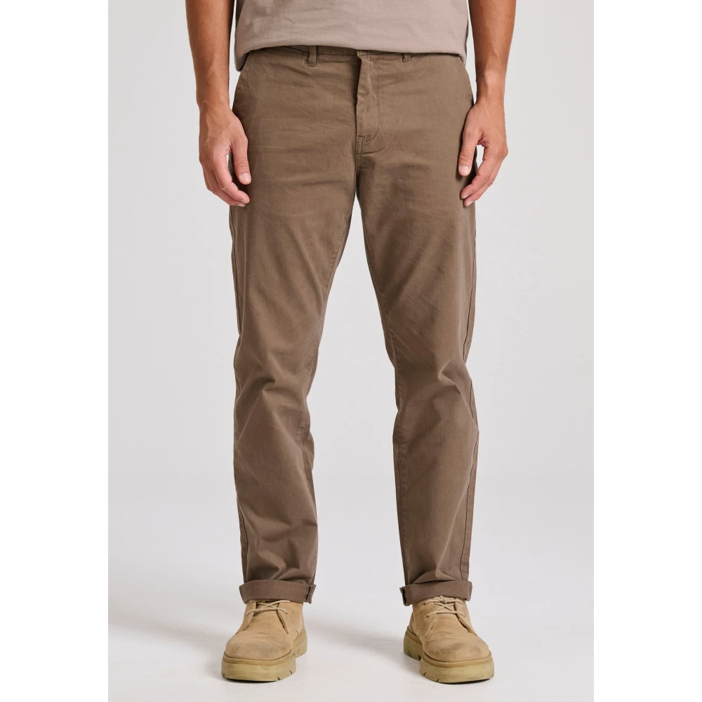 FUNKY BUDDHA Straight fit chino παντελόνι