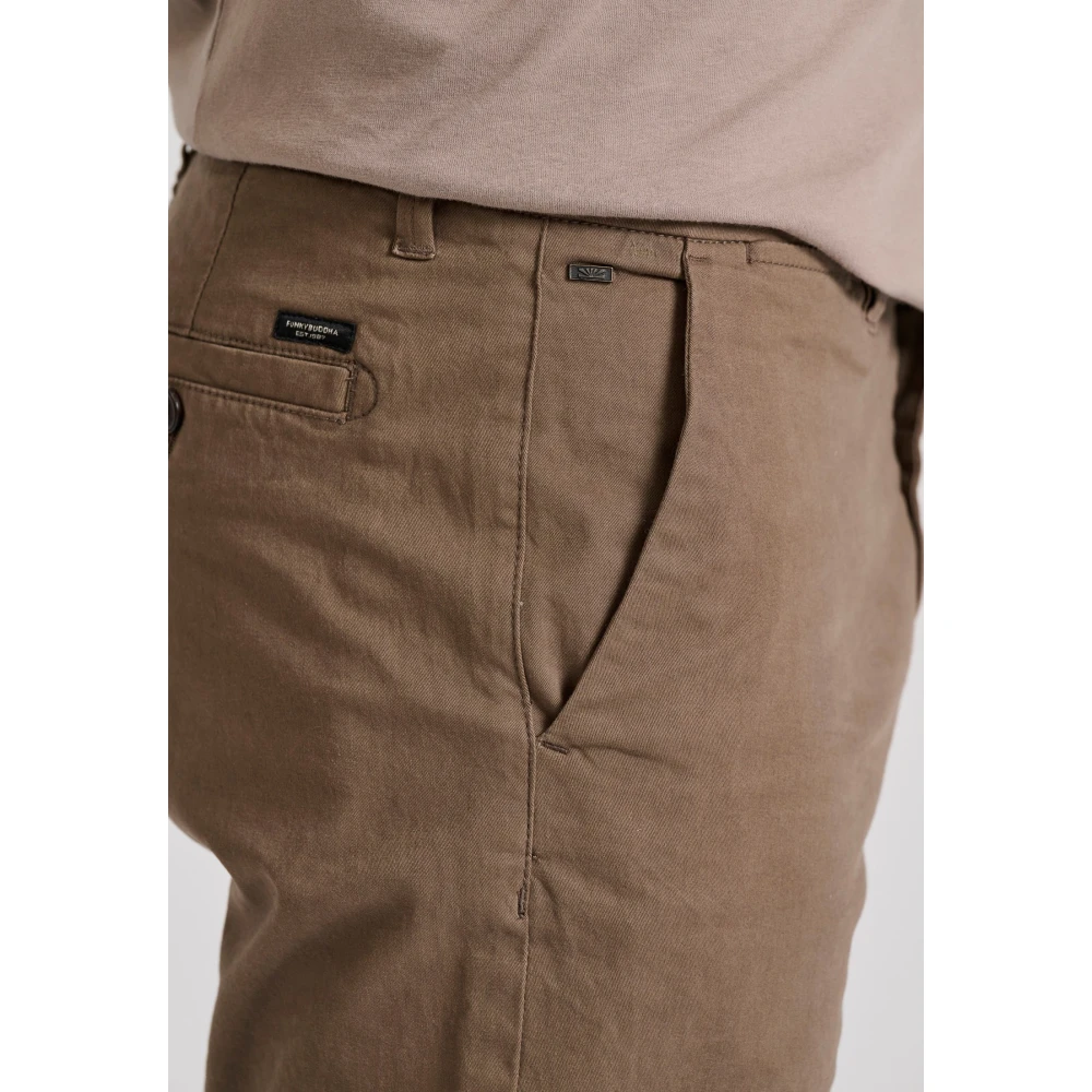 FUNKY BUDDHA Straight fit chino παντελόνι