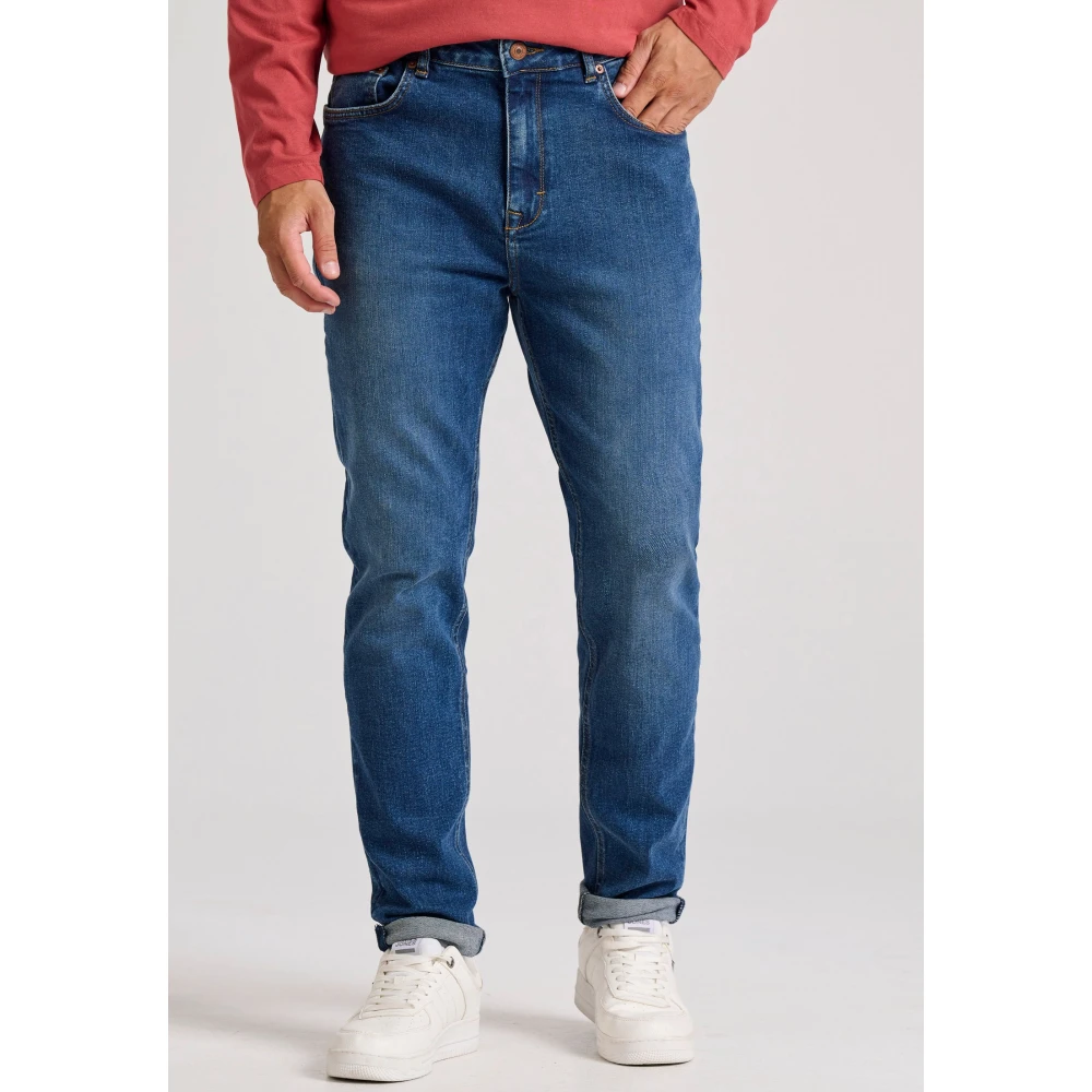 FUNKY BUDDHA Tapered fit τζιν με ελαφρύ ξεθώριασμα - LTB x Funk