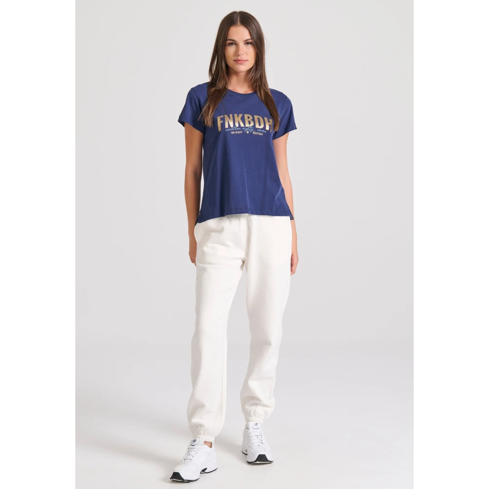 FUNKY BUDDHA T-shirt με branded τύπωμα στο στήθος
