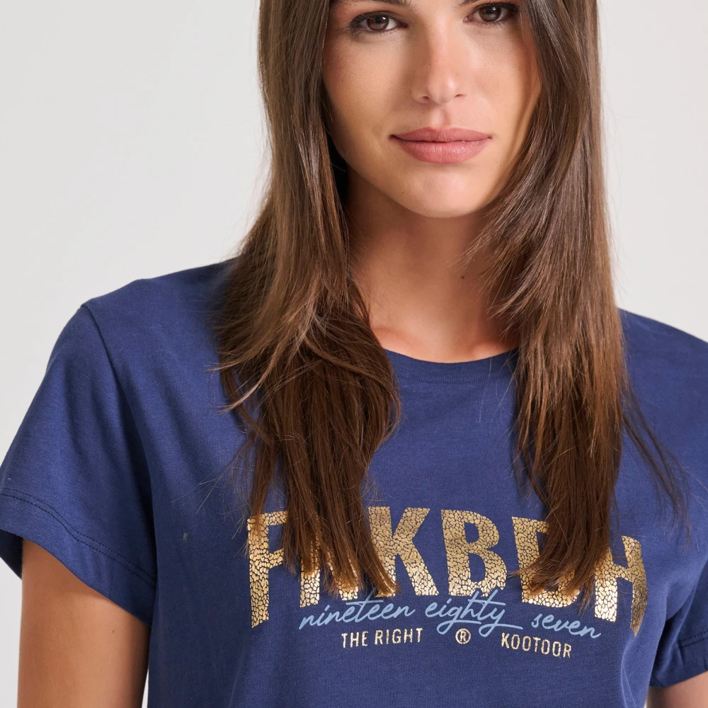 FUNKY BUDDHA T-shirt με branded τύπωμα στο στήθος