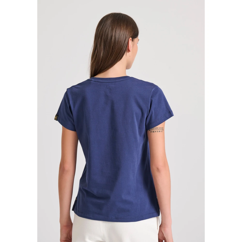 FUNKY BUDDHA T-shirt με branded τύπωμα στο στήθος
