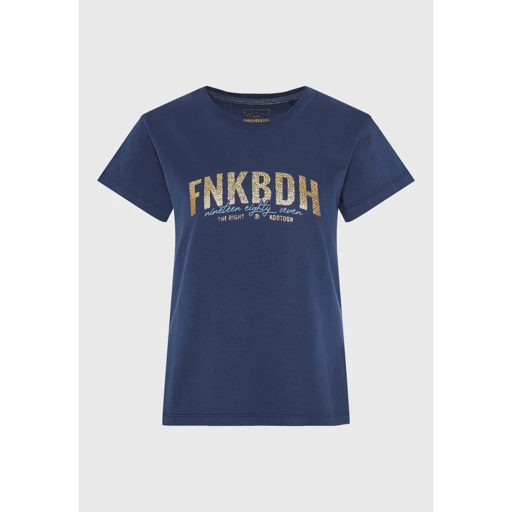 FUNKY BUDDHA T-shirt με branded τύπωμα στο στήθος