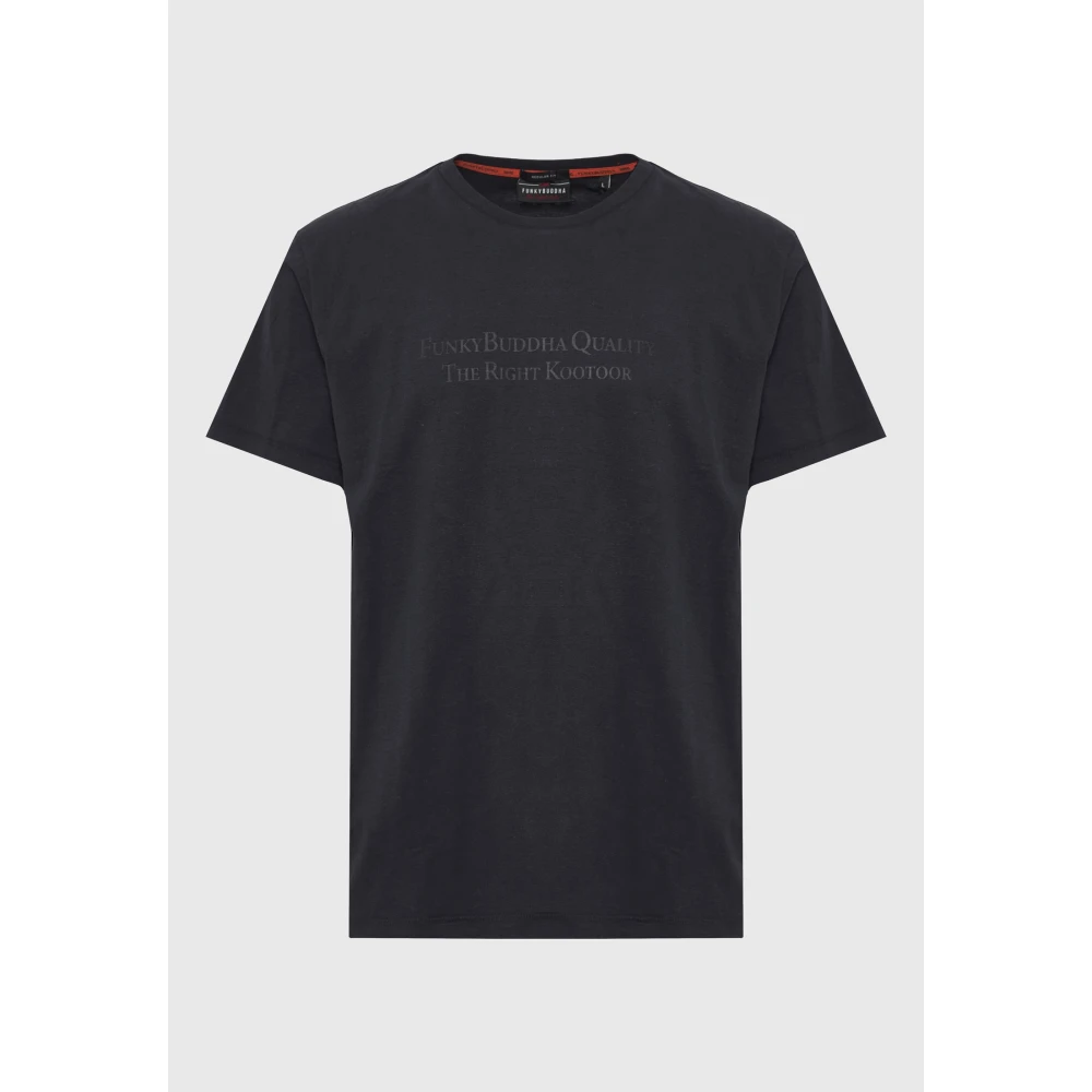 FUNKY BUDDHA T-shirt με branded τύπωμα στο στήθος