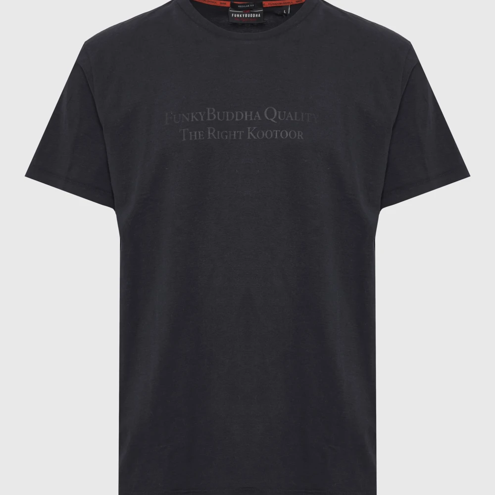 FUNKY BUDDHA T-shirt με branded τύπωμα στο στήθος