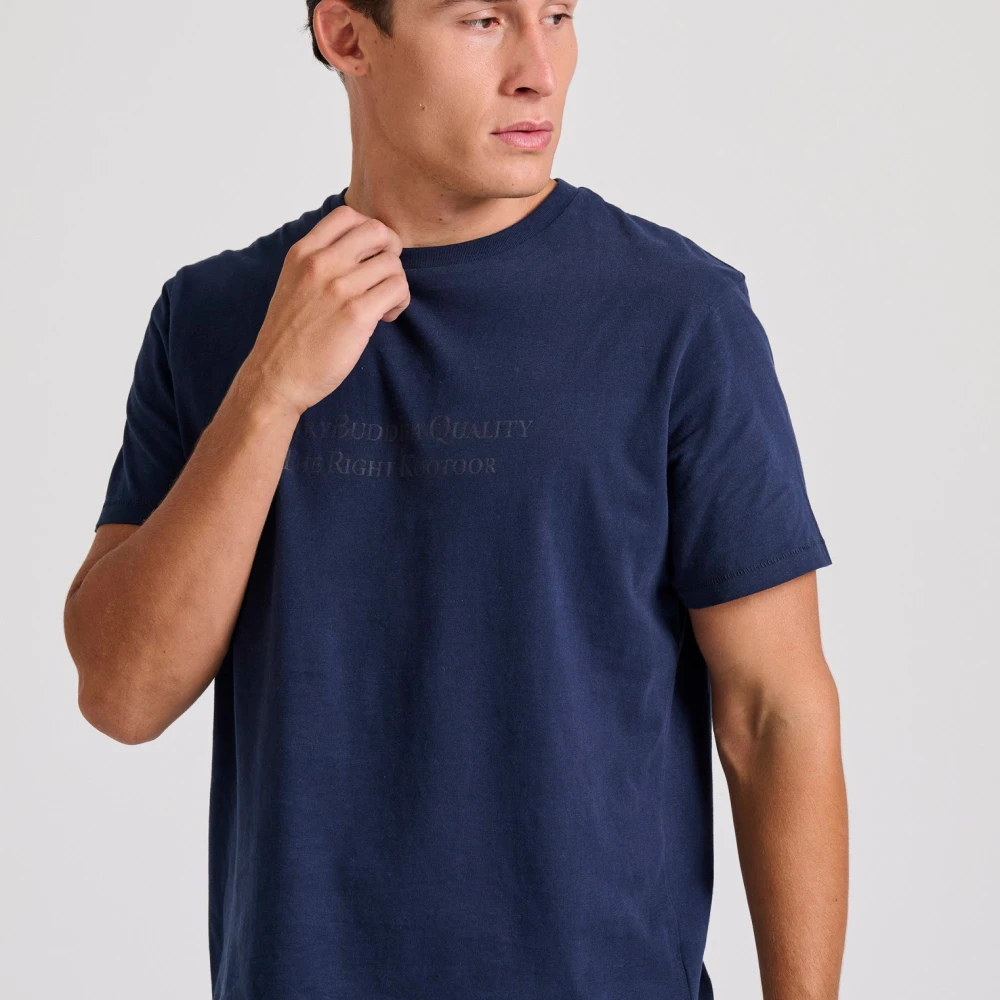 FUNKY BUDDHA T-shirt με branded τύπωμα στο στήθος