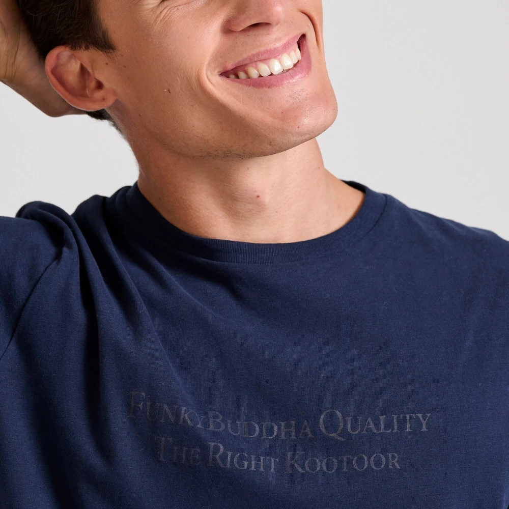 FUNKY BUDDHA T-shirt με branded τύπωμα στο στήθος