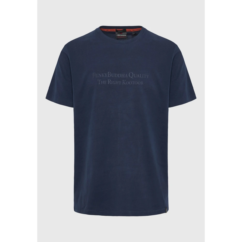 FUNKY BUDDHA T-shirt με branded τύπωμα στο στήθος