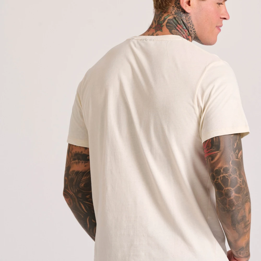 FUNKY BUDDHA T-shirt με flock artwork τύπωμα