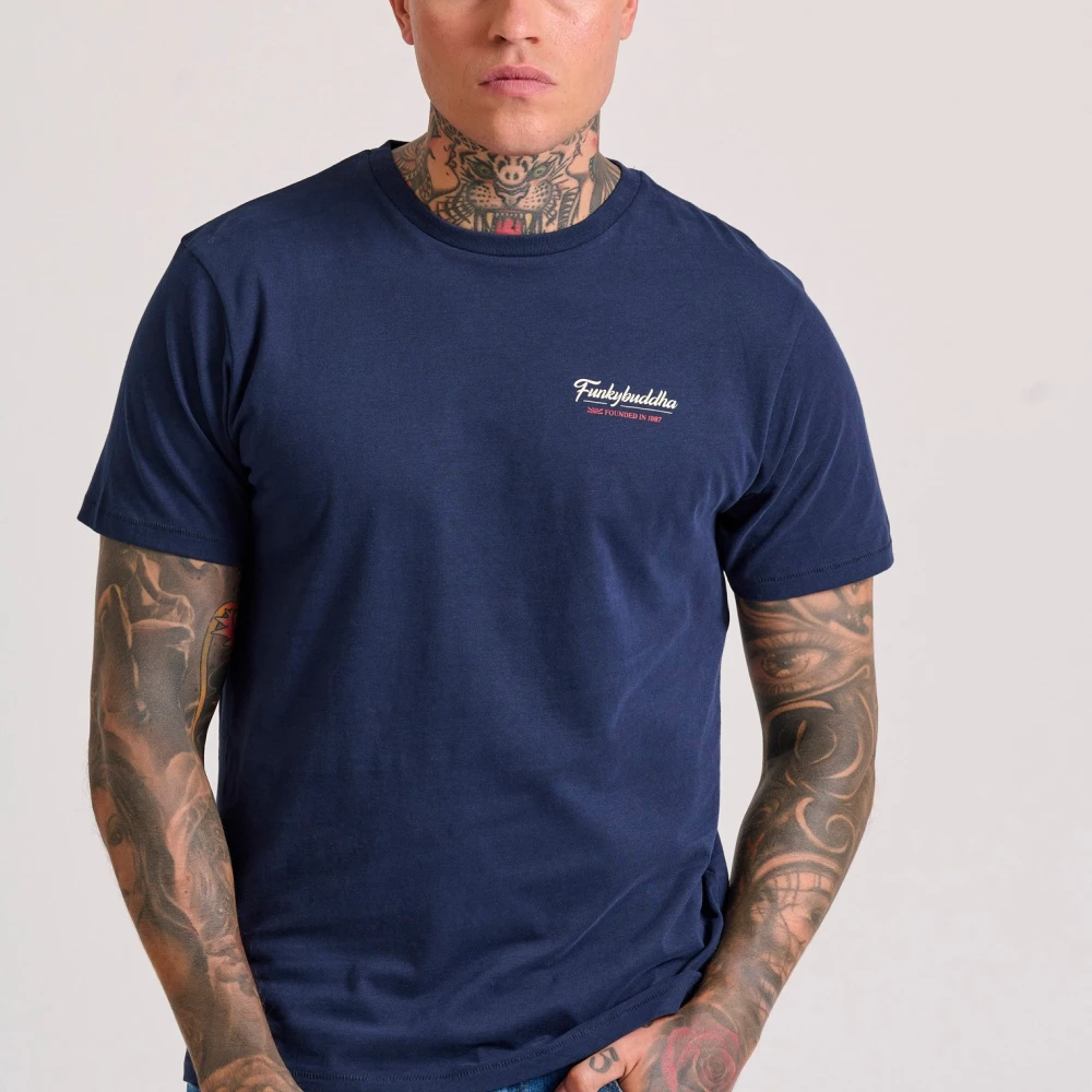 FUNKY BUDDHA T-shirt με graphic τύπωμα στην πλάτη