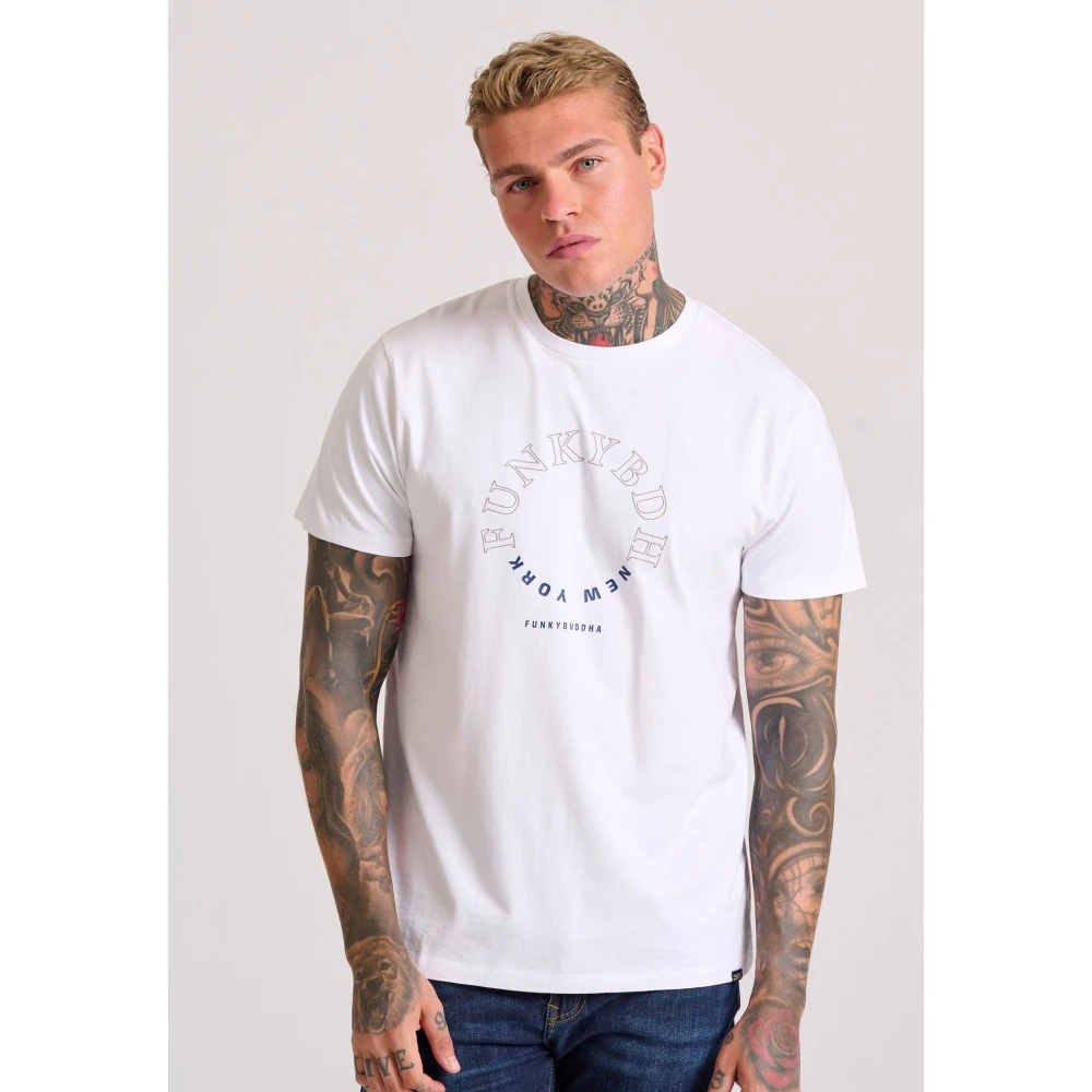 FUNKY BUDDHA T-shirt με graphic τύπωμα στο στήθος