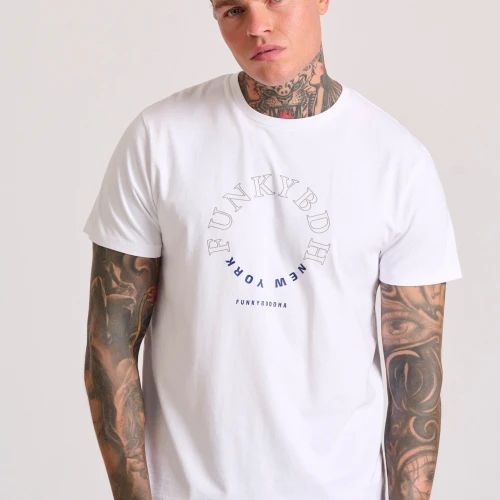 FUNKY BUDDHA T-shirt με graphic τύπωμα στο στήθος