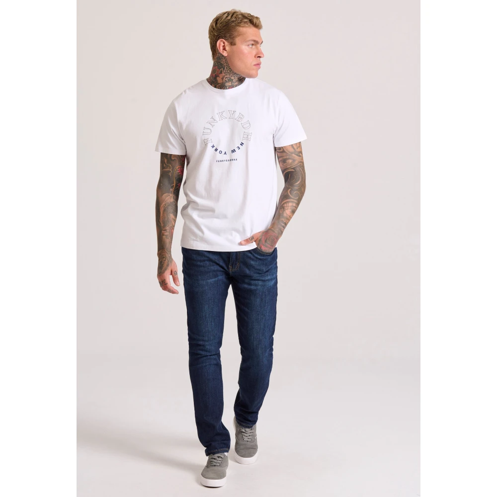 FUNKY BUDDHA T-shirt με graphic τύπωμα στο στήθος