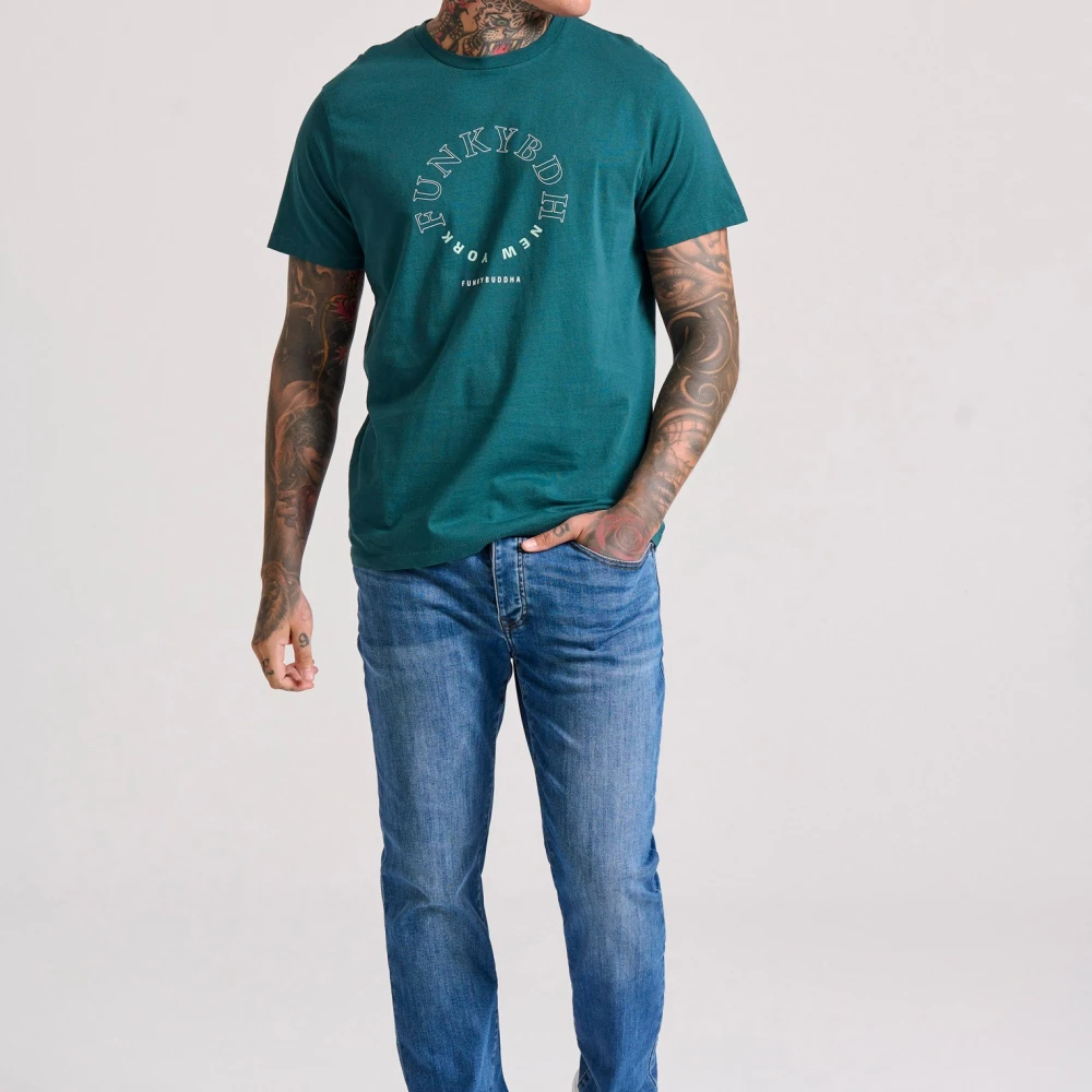 FUNKY BUDDHA T-shirt με graphic τύπωμα στο στήθος